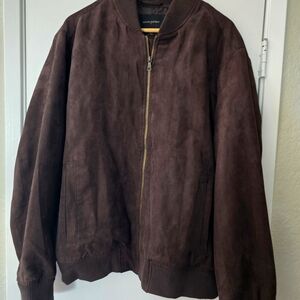 Banana Republic Factory - VEGAN SUEDE BOMBER JACKET - Color Brown Only - Size XL